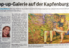 Pop-Up-Galerie auf Schloss Kapfenburg